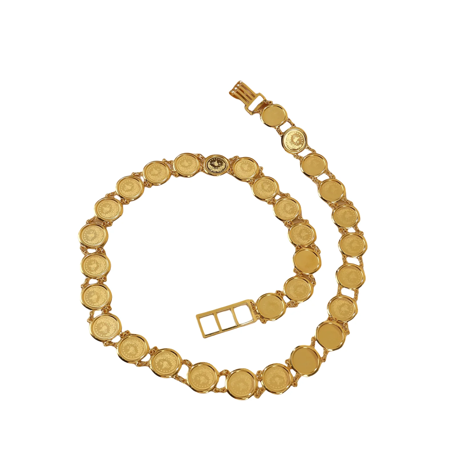 Алжирские монеты с позолоченным металлом ручная работа тонкая резка арабский