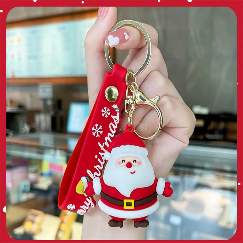 Рождественский брелок-подвеска Санта-Клаус мультяшная пара креативный милый