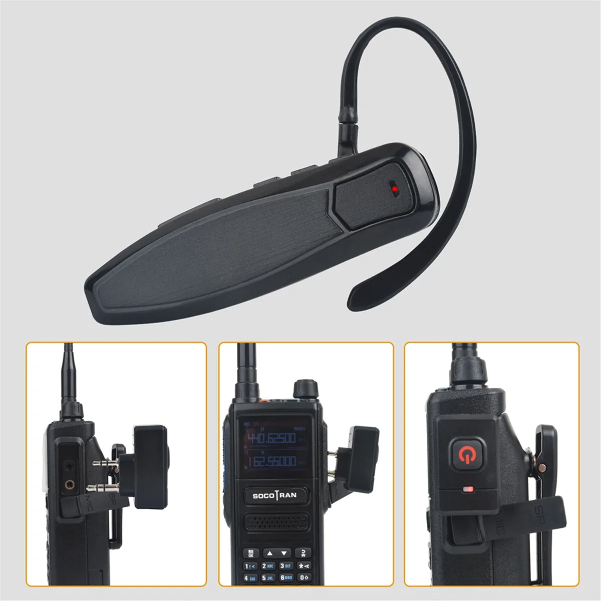 Беспроводная Bluetooth-гарнитура Walkie Talkie PTT наушник Hands-Free разъем K для KENWOOD адаптер