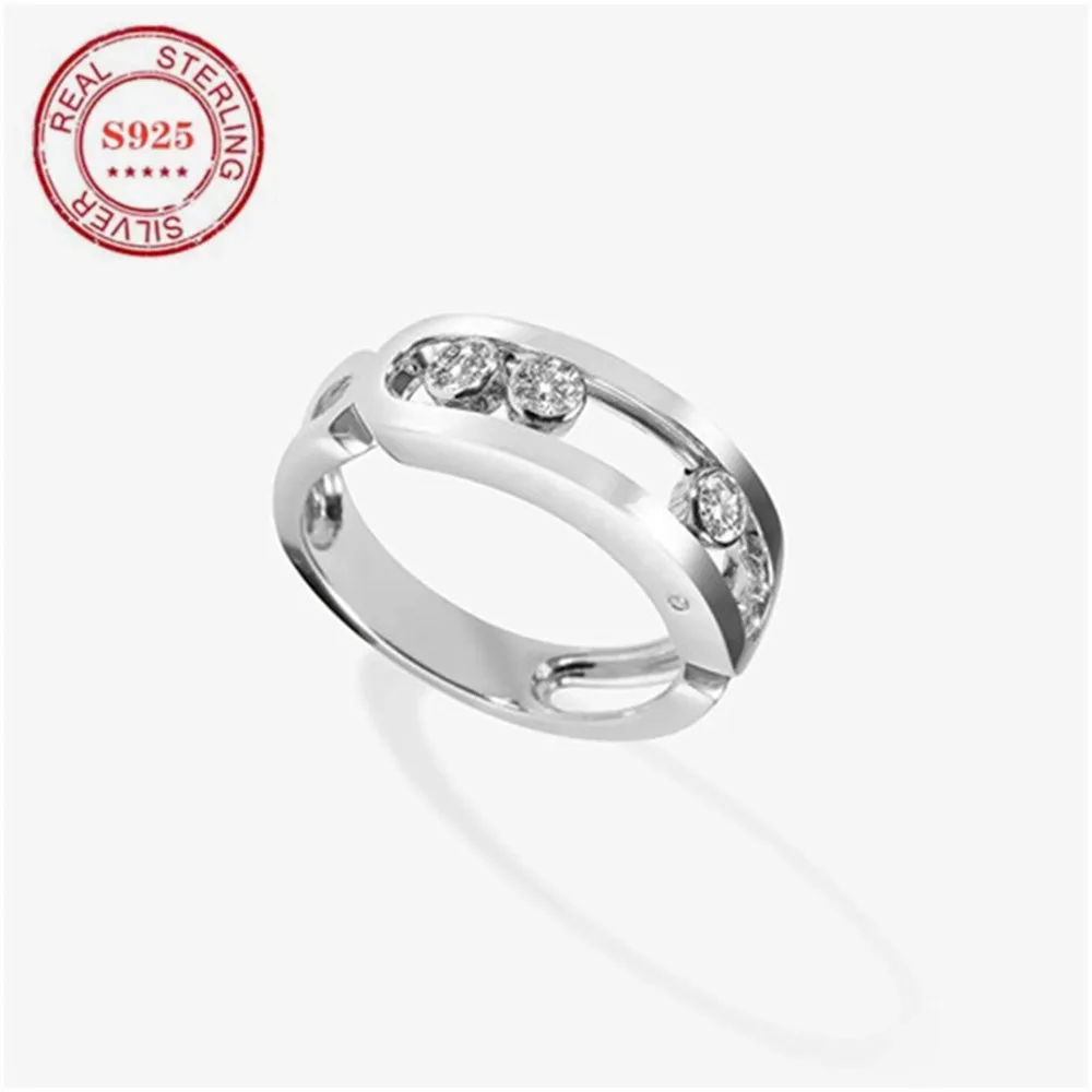 

Европейские и американские Новые французские Роскошные украшения, классическое и простое мобильное кольцо для мужчин и женщин, праздничный подарок