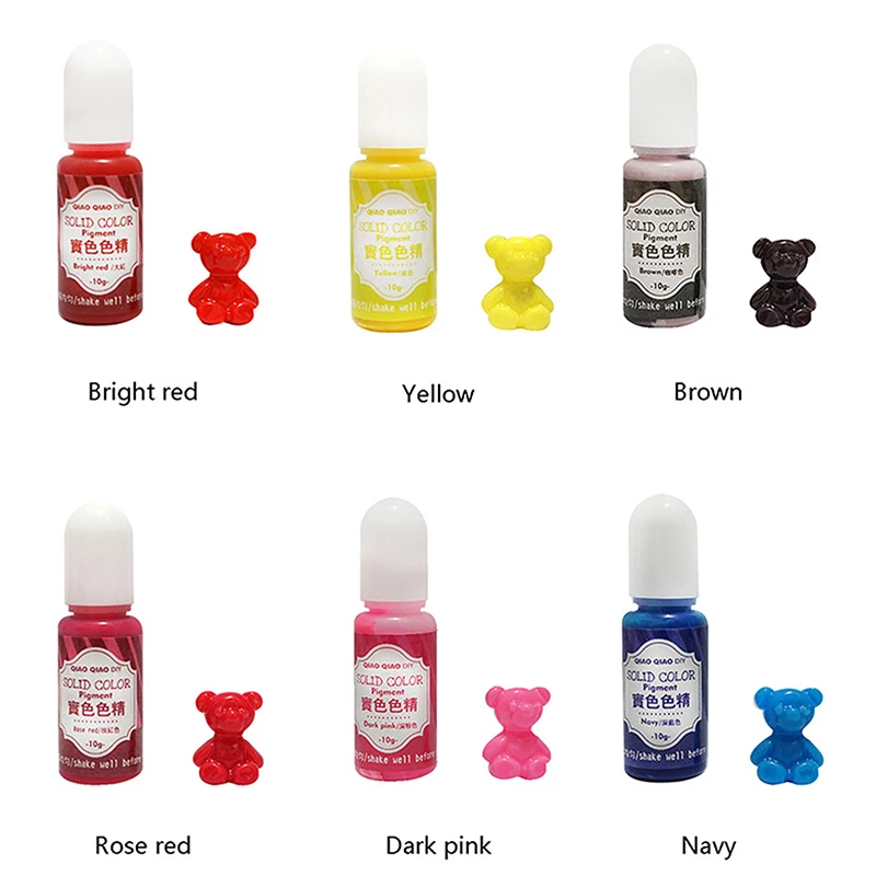 

18 Colors 10g/Bottle High Quality UV Resin Liquid Dye Pigment Resin Epoxy For DIY Jewelry Making Crafts Coloring Dye Colorant