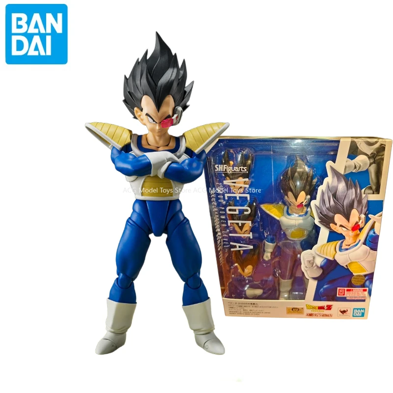 Оригинальная Аниме Фигурка Bandai SHF Dragon Ball Z VEGETA с уровнем мощности 24000 модель