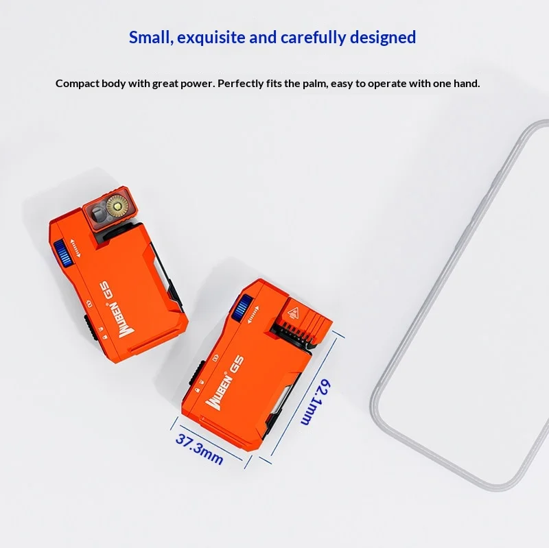 Фото Перезаряжаемый карманный фонарик Wuben G5 EDC с двумя источниками света, мини-фонарик 400 люмен с RGB-подсветкой, портативный фонарик №2