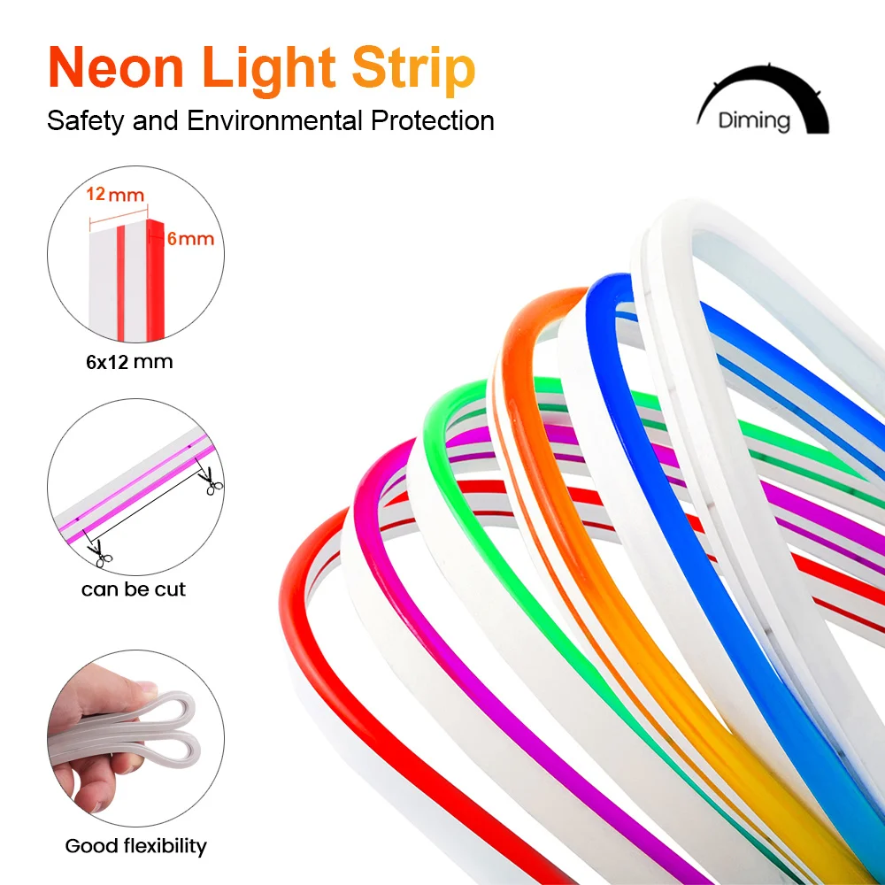 5 В неоновая светодиодная лента с сенсорным датчиком переключатель регулируемой