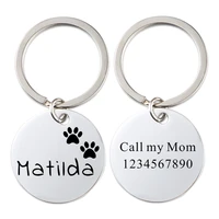 custom engraved pet dog id tag personalized cat puppy id tag pet dog collar accessories custom dogs anti lost name tags pendant