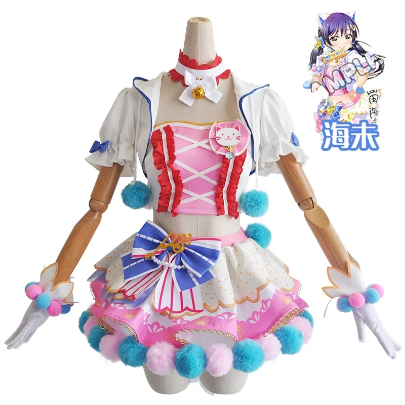 LoveLive Cat Twin Tail Kousaka Honoka Minami Kotori Sonoda Umi Ayase Eli костюмы для косплея милое танцевальное