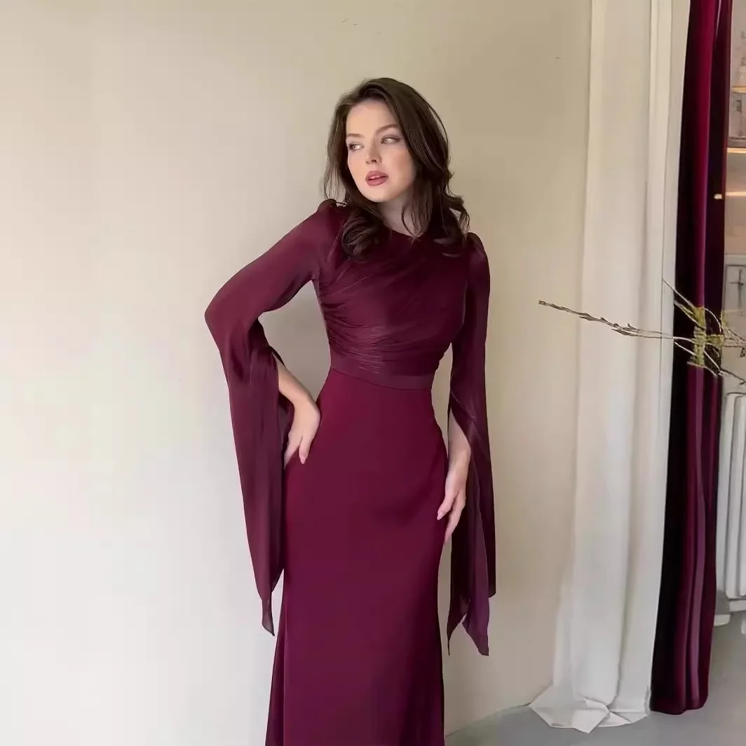 Женское вечернее платье Jalabiya приталенное Дубай Рамадан марокканские Абайи