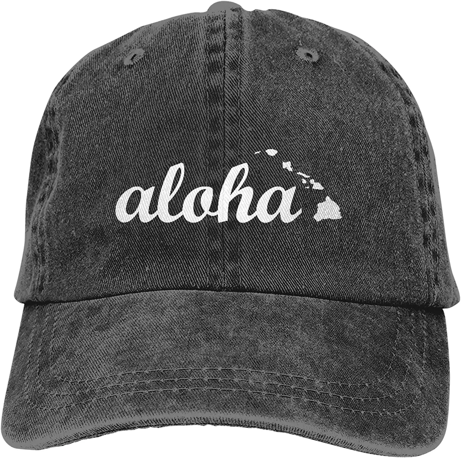 

Aloha Hawaiian Islands Baseball Cap Outdoor Washable Cowboy Hat Adjustable Denim Hat Fishing hat Dad Sun Hat Snapback Hat