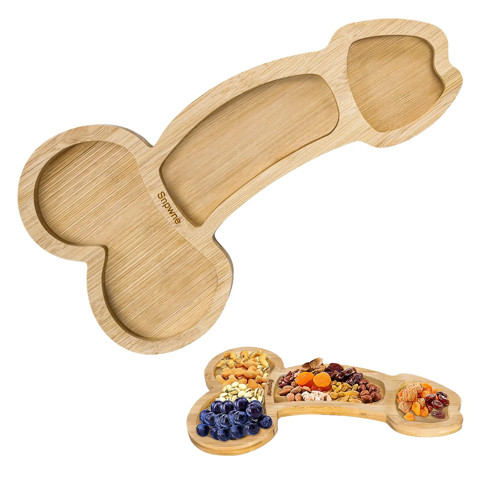 New Hot Aperitif Board Bachelor Party Wooden Aperitif Board Drinks Serving Trumpet Shape Cooked Food Charcuterie Party Tray