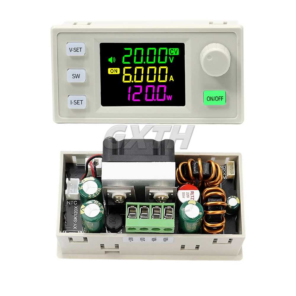 

120 Вт Φ 6-36 в понижающий преобразователь, Регулируемый источник питания, постоянный ток, модуль зарядки солнечной батареи