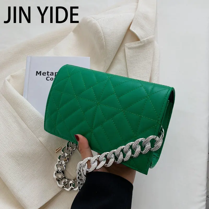 

JIN YIDE New Korean Style Women Shoulder Bag Fashion Flap Ladies Handbags and Purses Designer Chain Underarm Bags Hand Bags