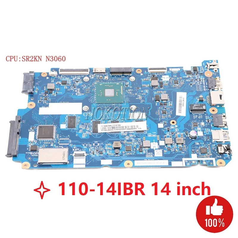 Nokotion совершенно новый 5B20L77416 для Lenovo 110-15IBR CG420 NM-A805 материнская плата ноутбука SR2KN
