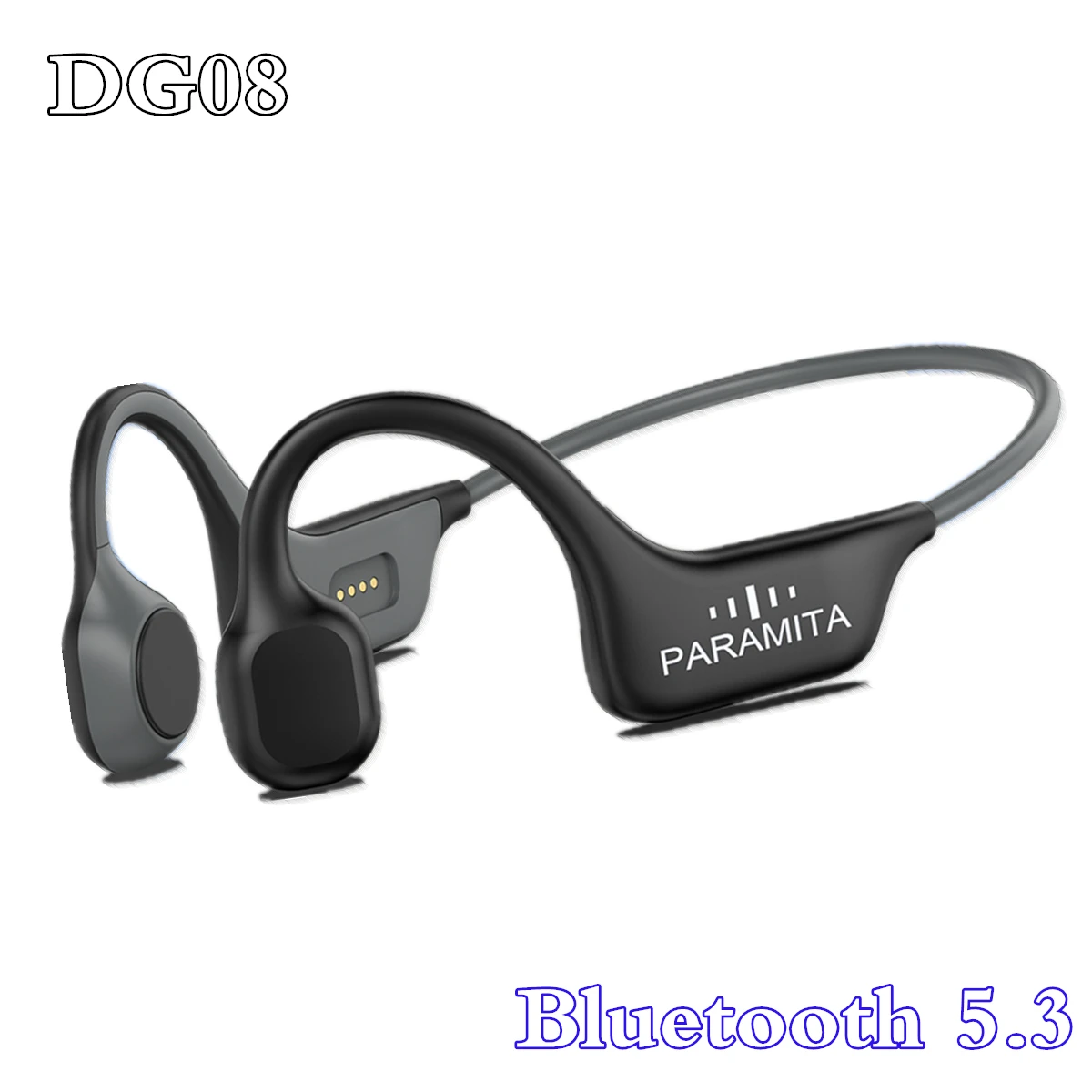 

Real Bone Conduction Headphones Bluetooth 5.3 Wireless Earphones Waterproof Sports Headset with Mic for Workouts Running Driving