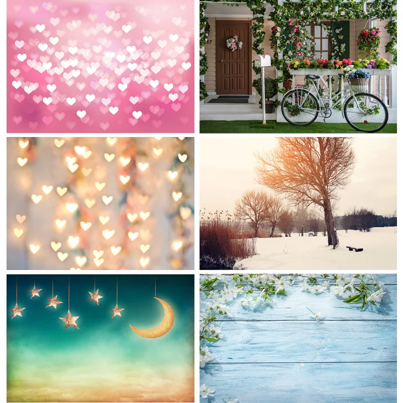 

Art Fabric Photography Backdrops Props Flower Board Landscape Children's Birthday Photo Studio Background 22612 ZHDT-08