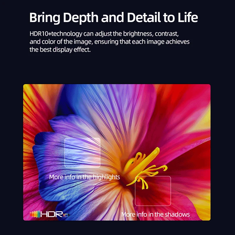 Фото Портативный проектор Lenovo 4K 100 м Android 12 WIFI 6 TOF без семян с автофокусом, уличный проектор Full HD, видео, кино, домашний кинотеатр №5