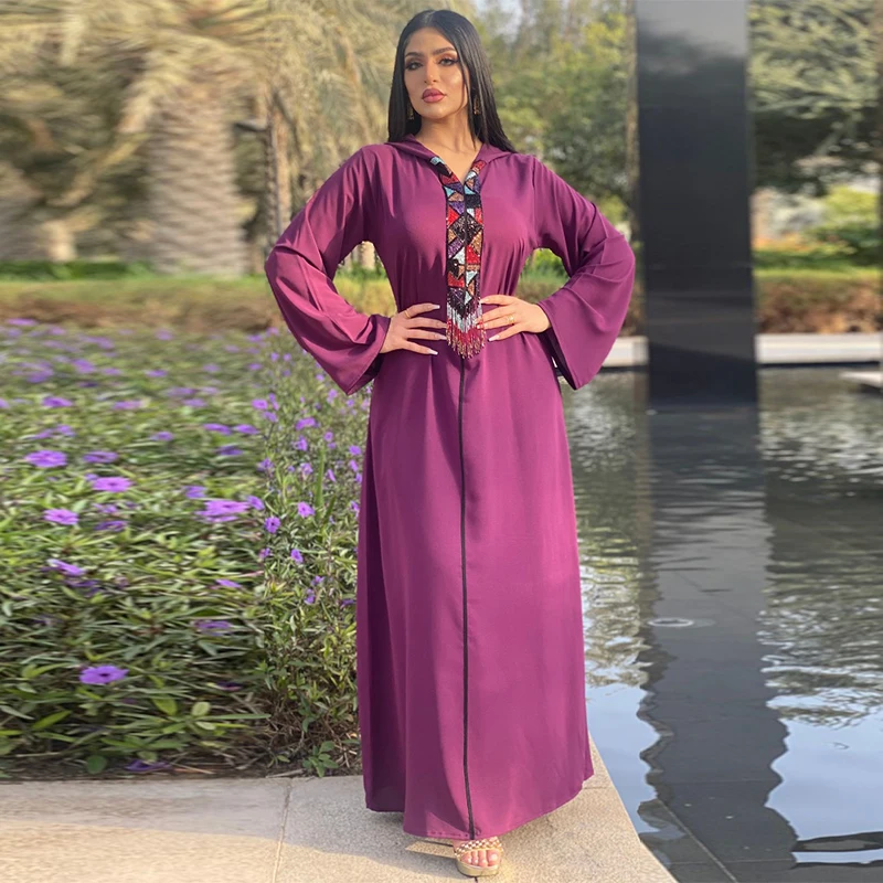 Djellaba Kaftan Dubai Abaya Islam Malaysia Turkey Arabic Muslim Long Dress Clothing African Dresses For Women Robe Longue Femme