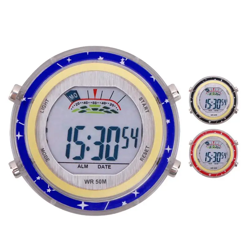 

Motorcycle Digital Watch Waterproof Glowing Dial Handlebar Auto Clock Mini Digital Mount Watch For Auto Vehicle SUVs Car Scooter