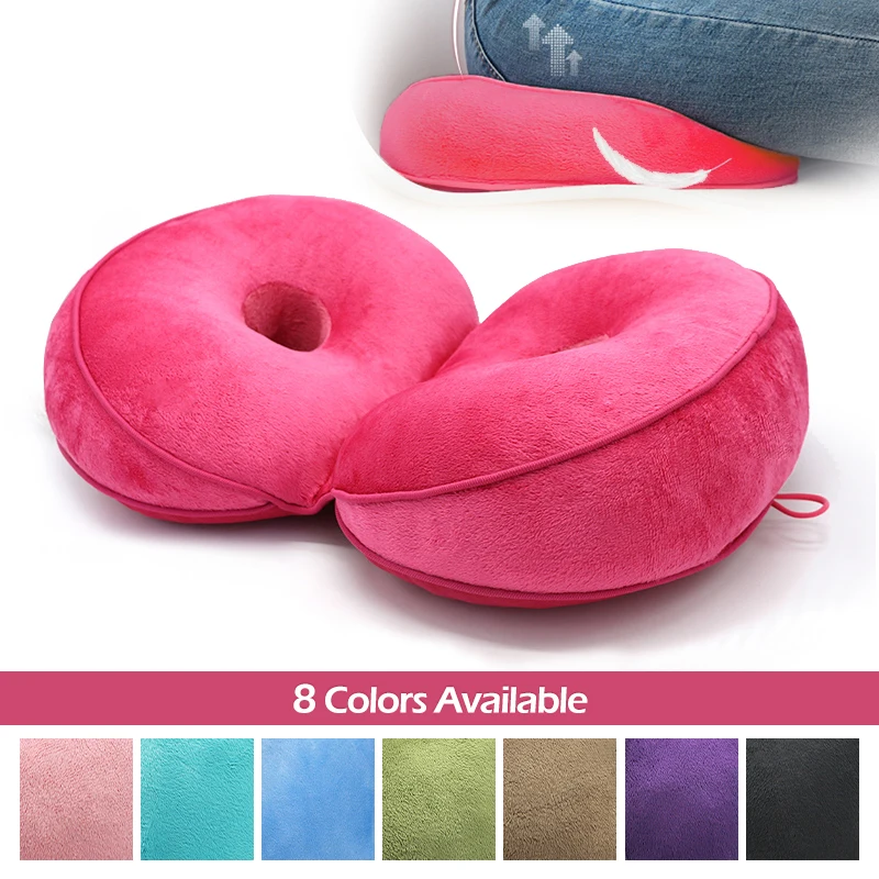 

Однотонная полускладная Подушка с эффектом памяти, многофункциональная плюшевая подушка для офиса и автомобиля, подушка двойного назначен...