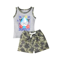 summer cotton baby boy set leisure sports boy casual sleeveless t shirt shorts set toddler clothing baby boy clothes kid outfits