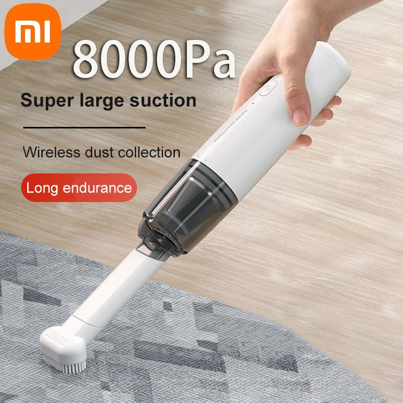 

Xiaomi Portable Car Vacuum Cleaner 8000Pa Rechargeable Handheld Automotive Vacuum Wireless Dust Catcher Cyclone Suction Blow