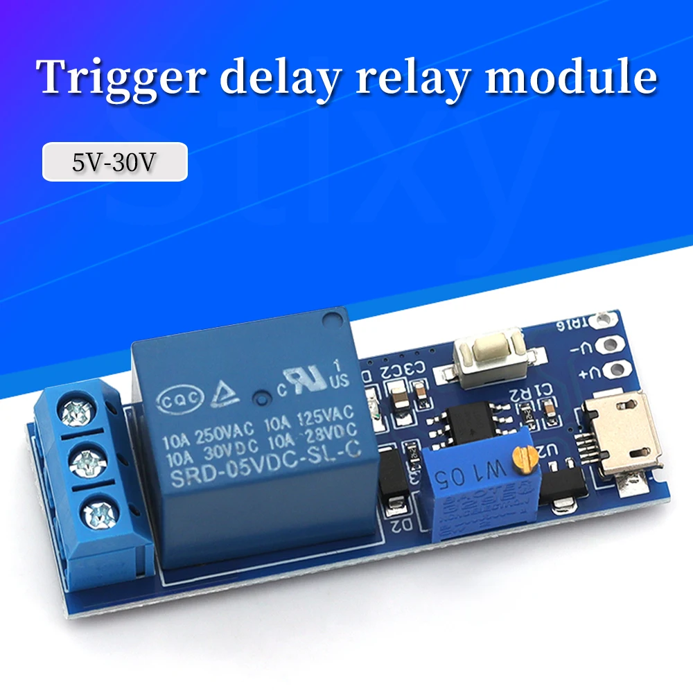 

Реле задержки Stlxy Smart Electronics 5V-30V Micro USB
