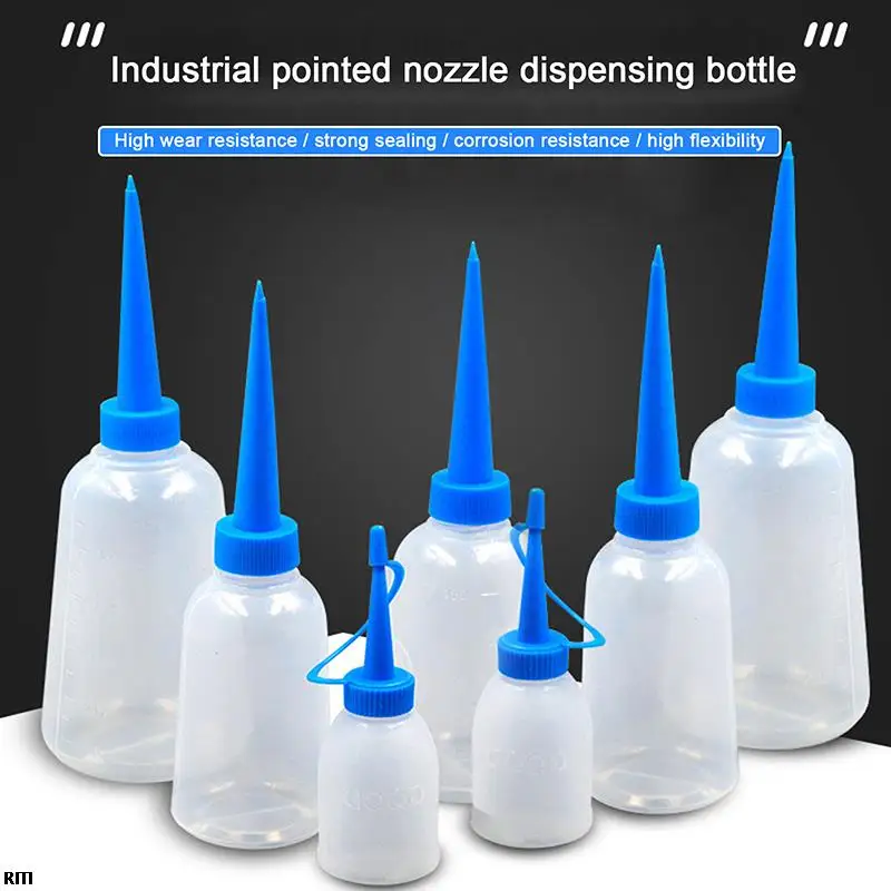 30-250ml Thickened Plastic Bottle Glue Oil Bottle Tip Oiler Water Bottle For Oil Outlet Needle Tip Applicator Precision Bottle