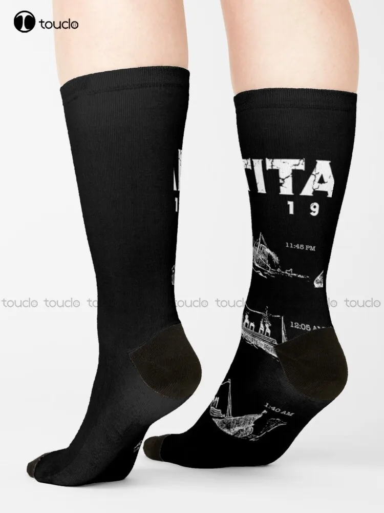 

Sinking Titanic Ship 1912 Atlantic Ocean Sea Disaster Socks Ankle Socks Men Design Happy Cute Socks Creative Funny Socks Gift