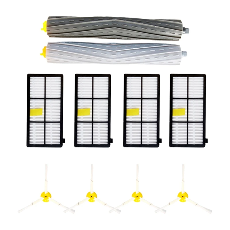 

For Irobot Roomba Parts Kit Series 800 860 865 866 870 871 880 885 886 890 900 960 980 Main Side Brush Hepa Filter