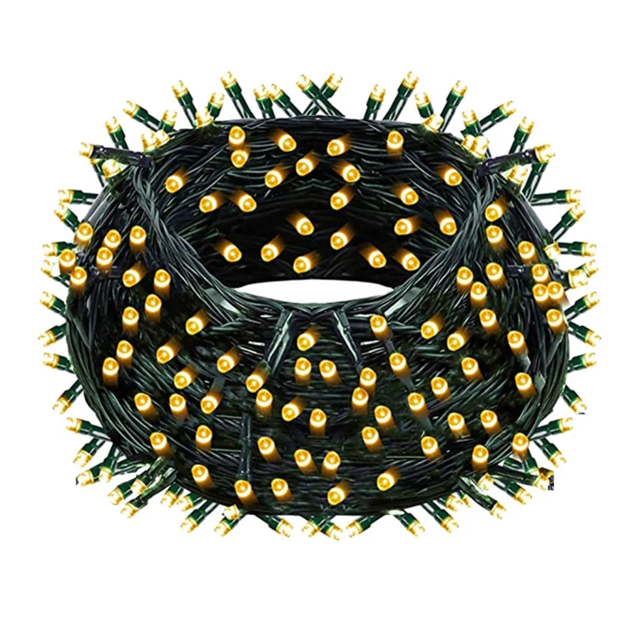 

Гирлянда светодиодная с зеленым проводом, 10-100 м