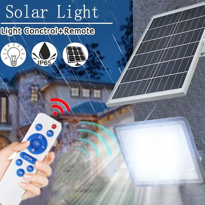 

LED Solar Light Outdoor Solar Lamp Waterproof For Garden Path Street Outdoor Landscape Spotlight Wall Flood Lamp Remote Control