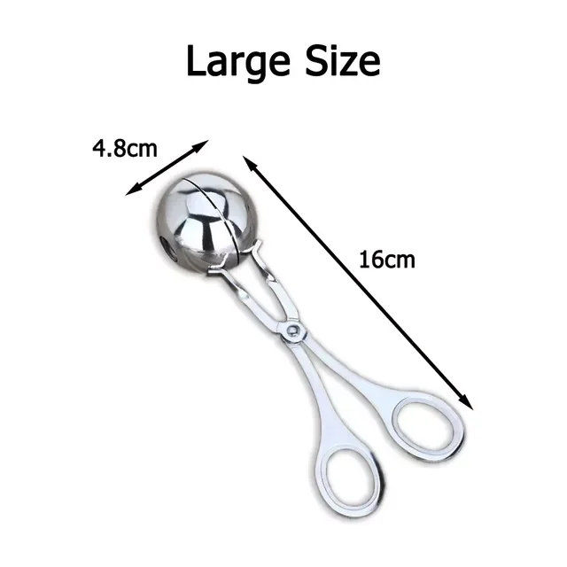 

Maker Tool Clip Newbie Non Stick Stuffed Meat Ball Spoon Shaper Cooking Scoop Stainless Steel Kitchen Accessories