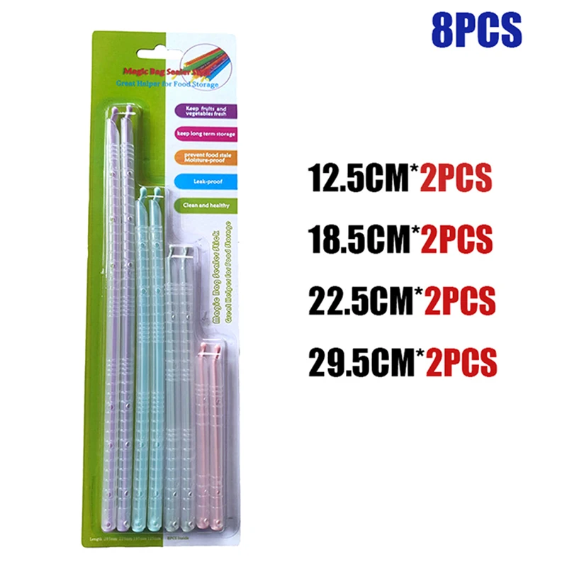 Герметичные Зажимы Для Пластиковых Пакетов Кухонный Органайзер Палочки Закусок