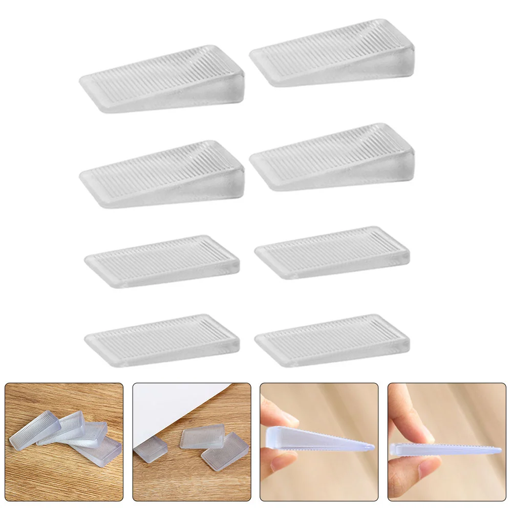 

Door Stop Stopper Shims Furniture Non Levelers Holder Stops Flexible Rubber Table Stoppers Scratching Plastic Floor Duty Heavy