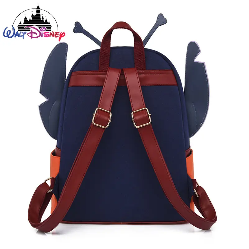 Disney Stitch New Backpack Cartoon Children's Backpack Fashion Cartoon 3D Women's Casual Backpack Large Capacity High Quality