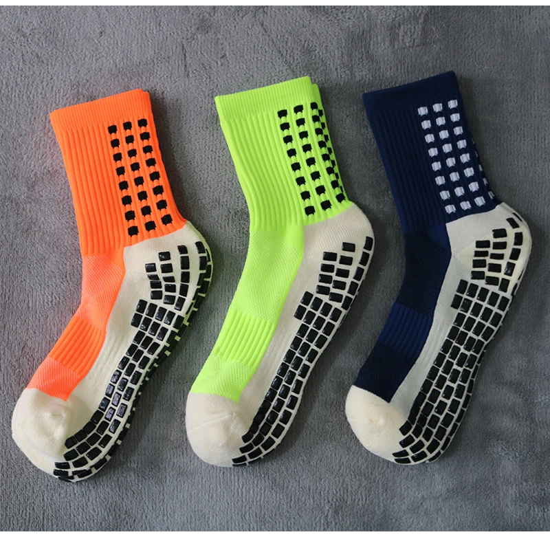2023 New Men Women Football Socks Honeycomb Graphics Breathable Sports Arrow Silicone Anti Slip Grip Soccer Socks