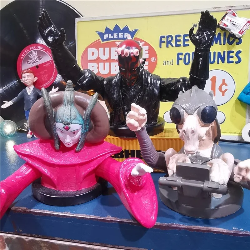 

Disney Star Wars Figure Queen Amidala Darth Maul Sebulba Piggy Bank Model Toys Ornaments Boy Girl Birthday Gift