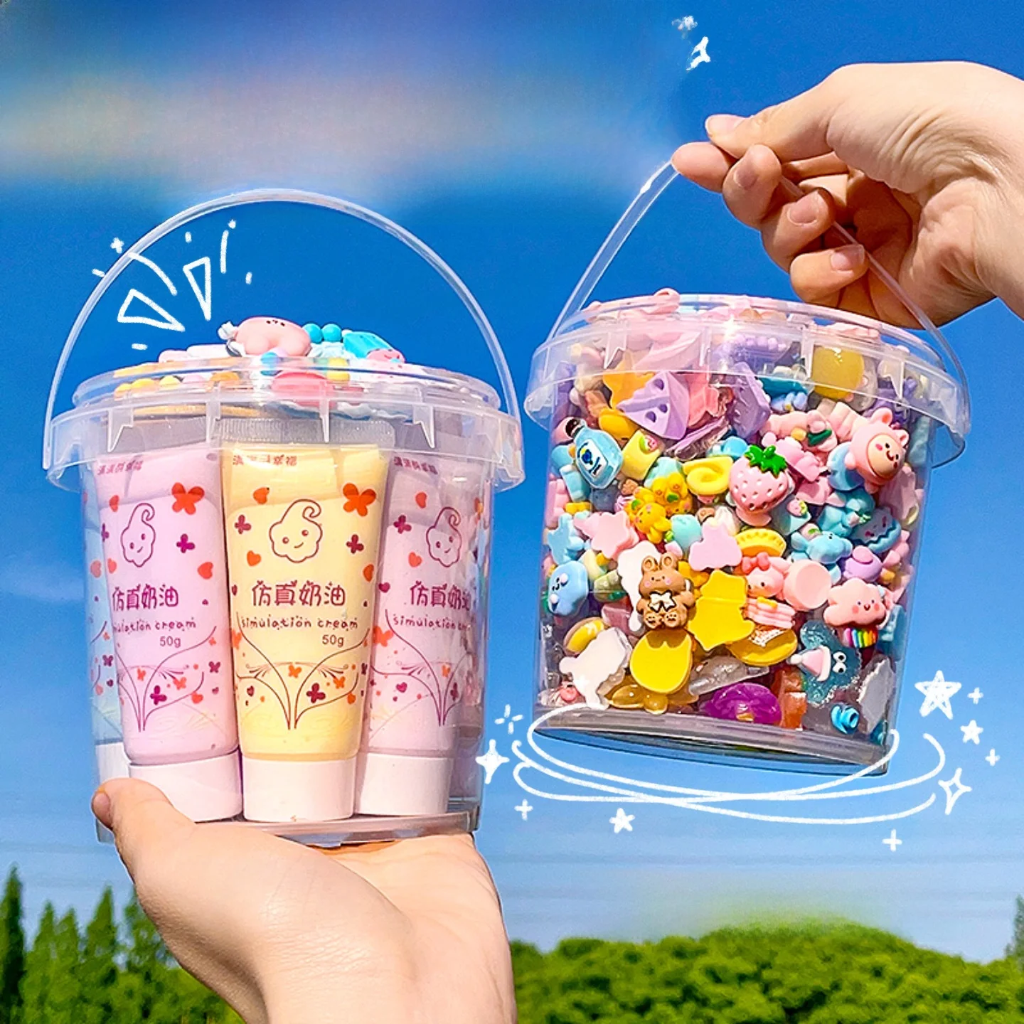 Кремовый клей сделай сам заколка для волос материал упаковка ручной работы