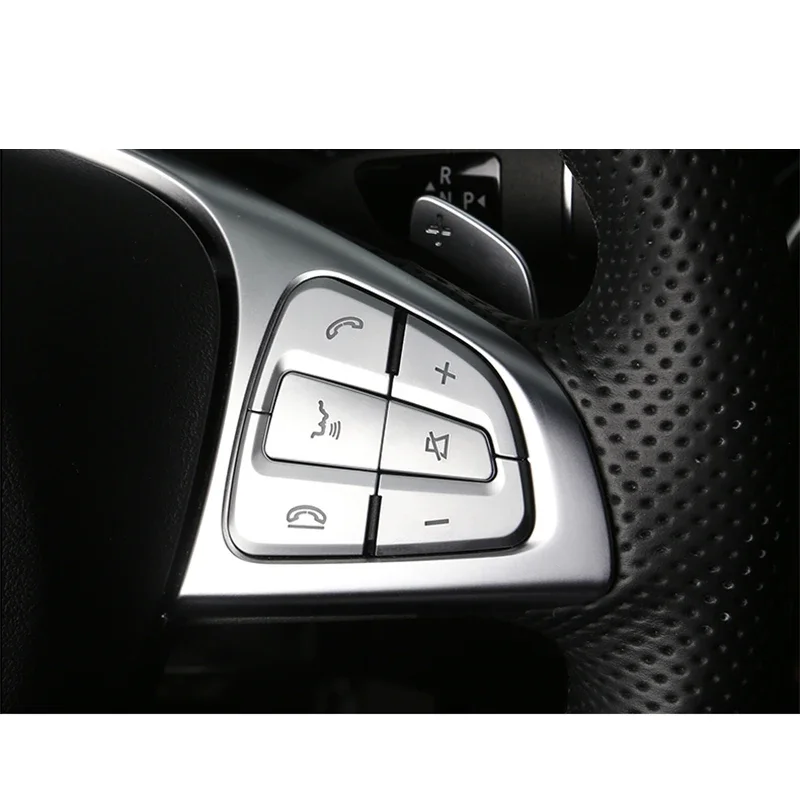 Хромированная Накладка на рулевое колесо для Mercedes-Benz A B CLA GLA GLE GLS CLS C GLC Class 12x