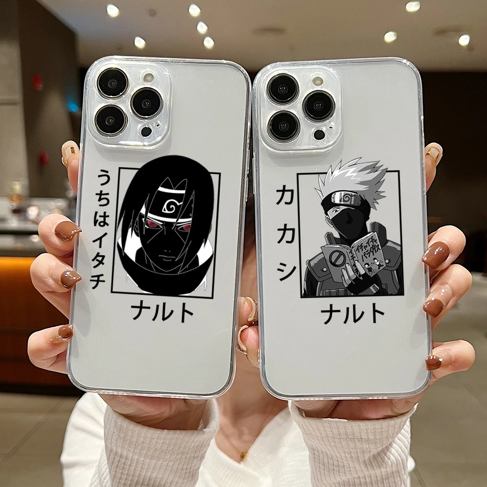 

Narutos Uchihas Itachis Kakashis Phone Case For Xiaomi Redmi Note 12 9 Pro Plus 10C 9A 9C 9T K40 K50 K60 4G 5G Transparent Cover
