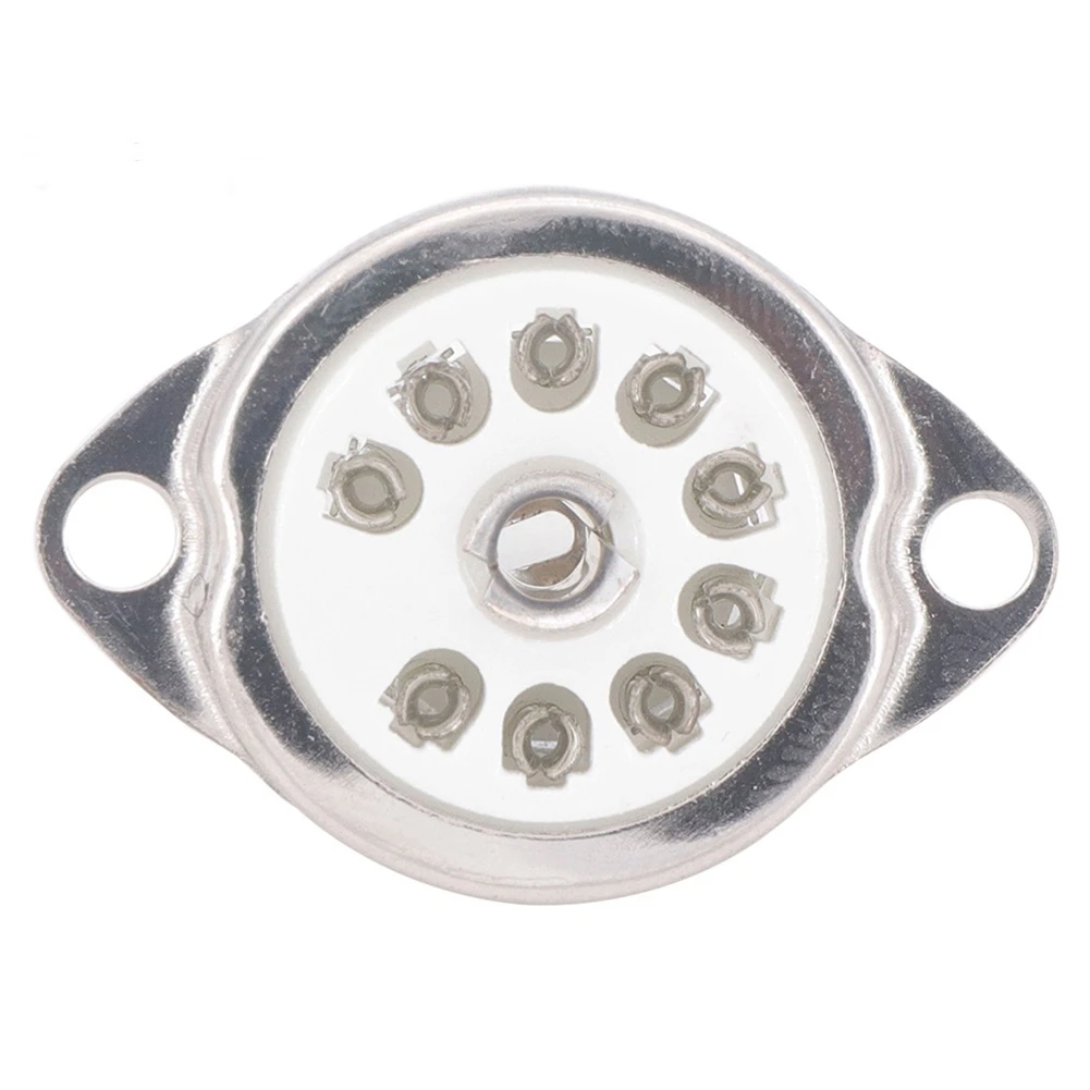 10 шт. керамическая Посеребренная 9Pin вакуумная трубка B9A панель Крепление Шасси