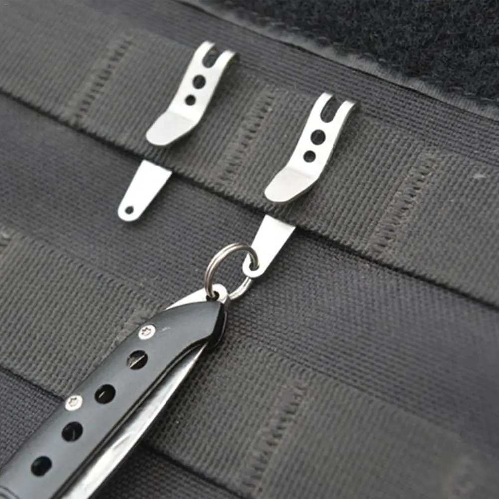 

5pcs Mini EDC Gear Pocket Suspension Clip Hanger Tool Key Ring Keychain Bag Waist Belt Hanging Buckles Carabiner Outdoor Gadget
