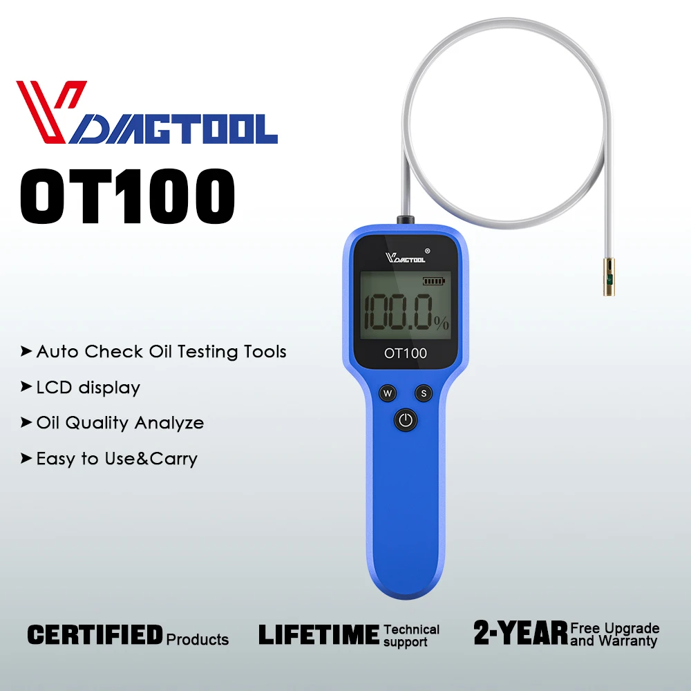 VDIAGTOOL OT100 тестер моторного масла светодиодный дисплей инструмент для проверки