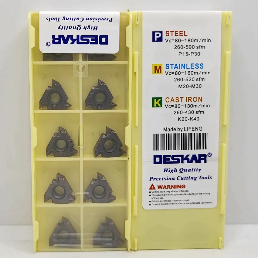 Режущие инструменты 16IRM AG60 LF6018/16IRM AG55 LF6018/16ERM LF6018 DESKAR CNC режущие резьбовые вставки
