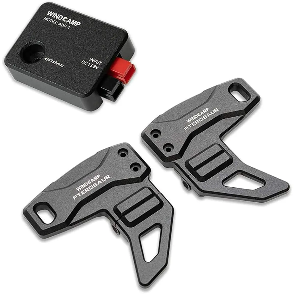 WINDCAMP Aluminum Folding Bracket and DC for YAESU FT-818 & YAESU FT-817 1 Set