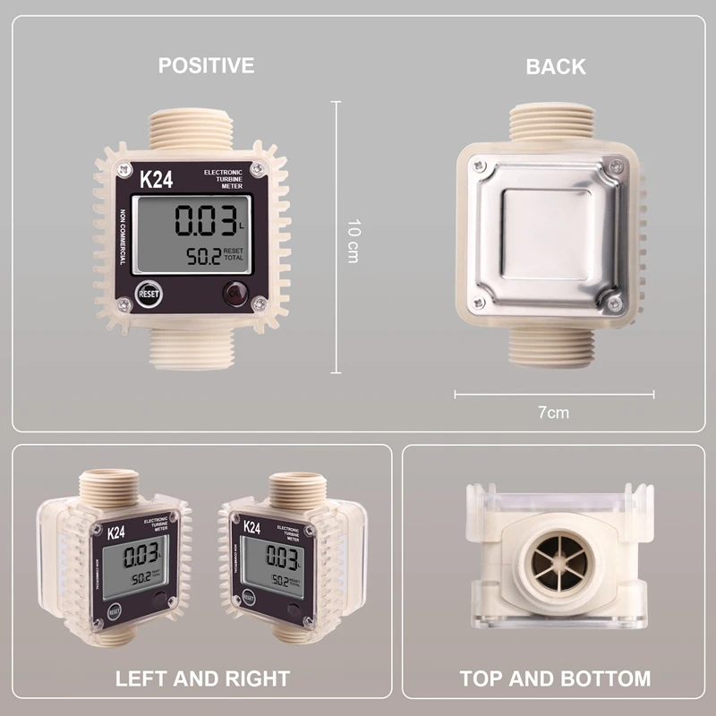 Цифровой измеритель расхода топлива K24 с турбиной для химических веществ и
