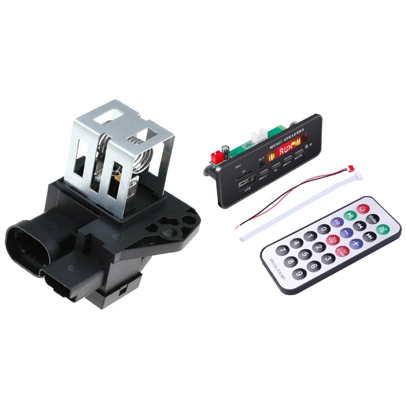 

Wireless Bluetooth 5.0 MP3 Wma Decoder Board & Radiator Fan Motor Relay Resistor For Peugeot Citroen 1267J6 9662872380