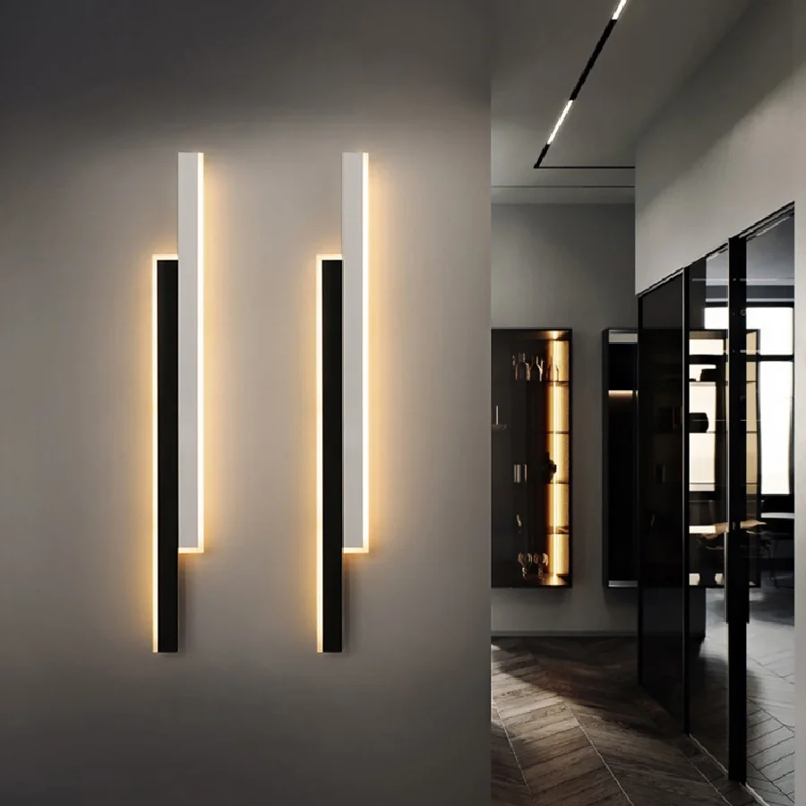 

Простая светодиодная настенная лампа в скандинавском стиле, домашний декор, прикроватное освещение, лестница, фойе, кухня, галерея, офис, го...