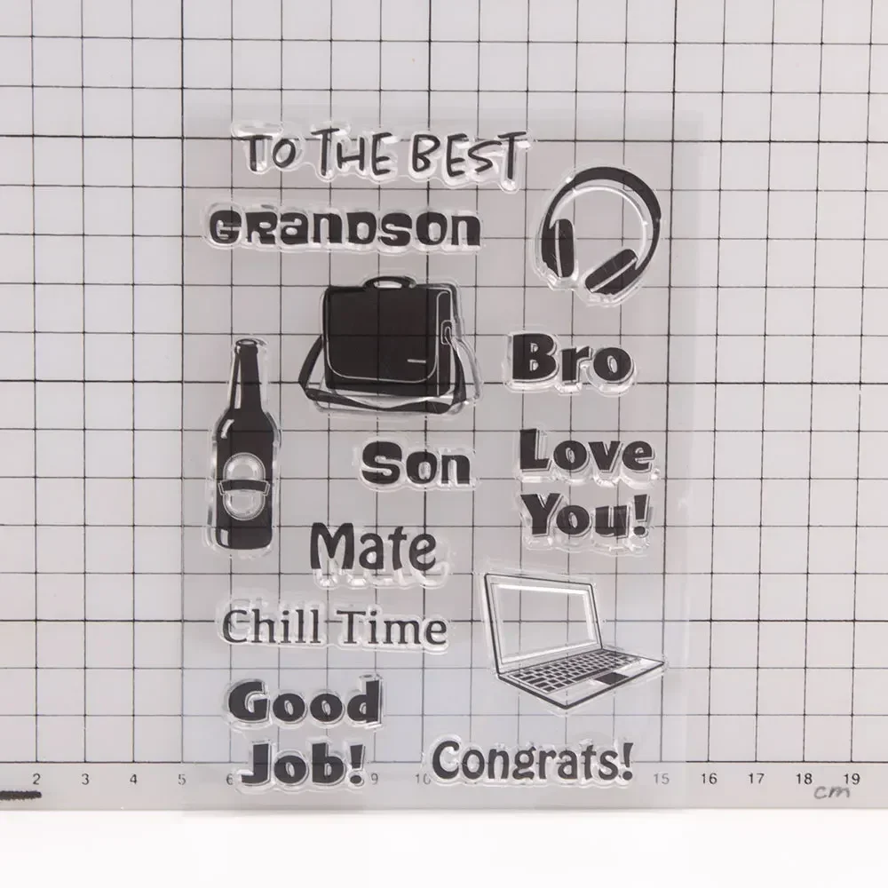 Силиконовые штампы для скрапбукинга и изготовления открыток на день рождения