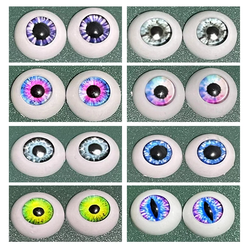 

2 Pairs Eyes 12mm/14mm Eyeball DIY Toy 1/6 Bjd Doll Eyes Plush Animal Eye Accessories Doll Eyeballs