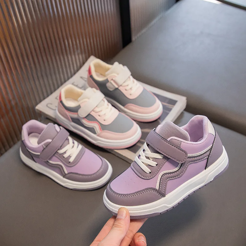 

Детские кроссовки для девочек, модная обувь для скейтборда, нескользящая повседневная обувь, детская спортивная обувь с мягкой подошвой, Новинка